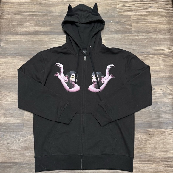 Melanie Martinez Black Portals Sweatshirt Full zip Hoodie Tour Merch Adult Large - Picture 1 of 4